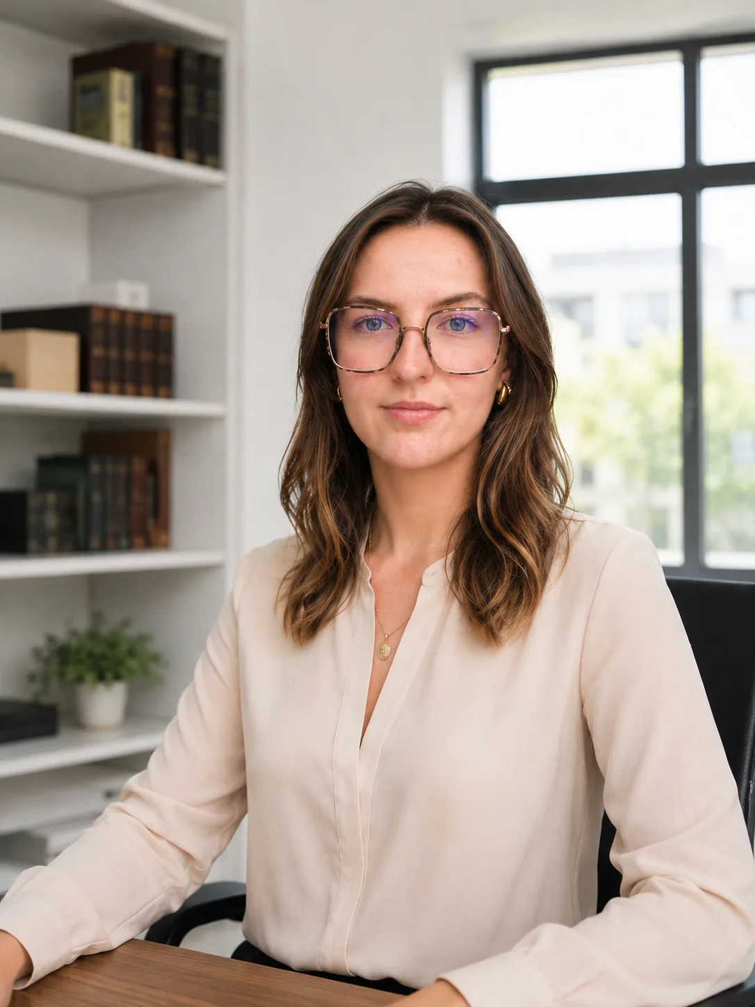 Amélie Cabo-Hurlé dans son cabinet à Lille
